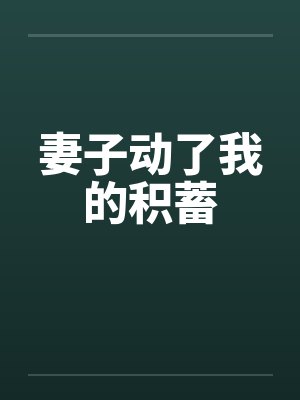 妻子动了我的积蓄by佚名