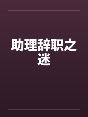 助理辞职之迷by佚名