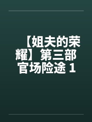 【姐夫的荣耀】第三部官场险途 16-20集 作者:小手