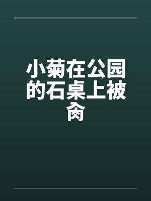 小菊在公园的石桌上被肏