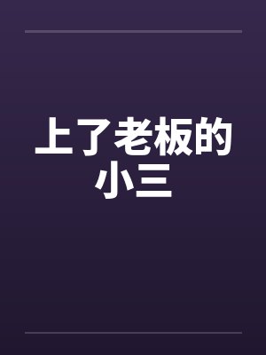 上了老板的小三by佚名