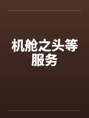 机舱之头等服务