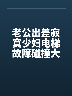 老公出差寂寞少妇电梯故障碰撞大学生搬运工by佚名