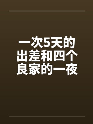 一次5天的出差和四个良家的一夜情