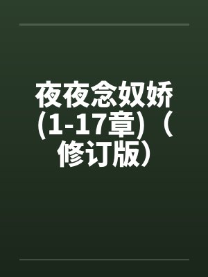 夜夜念奴娇(1-17章)(修订版)by佚名笔趣阁无弹窗