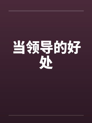当领导的好处