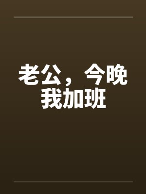 老公，今晚我加班笔趣阁无弹窗