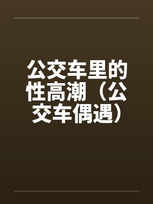 公交车里的性高潮（公交车偶遇）
