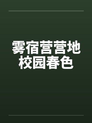 雾宿营营地校园春色by佚名