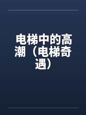 电梯中的高潮(电梯奇遇)