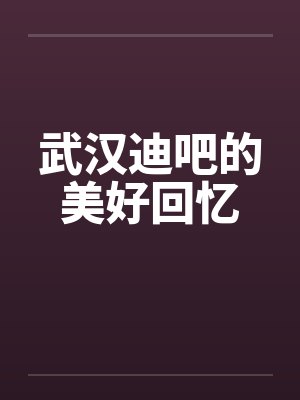 武汉迪吧的美好回忆