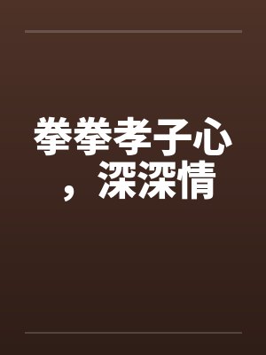 拳拳孝子心，深深情笔趣阁无弹窗