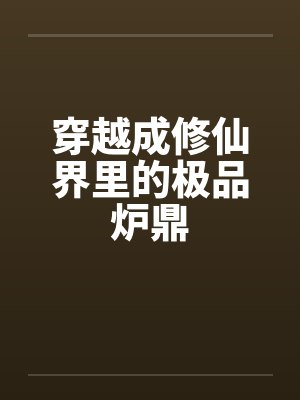 穿越成修仙界里的极品炉鼎