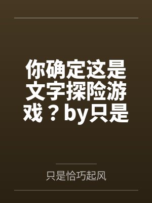 你确定这是文字探险游戏？by只是恰巧起风